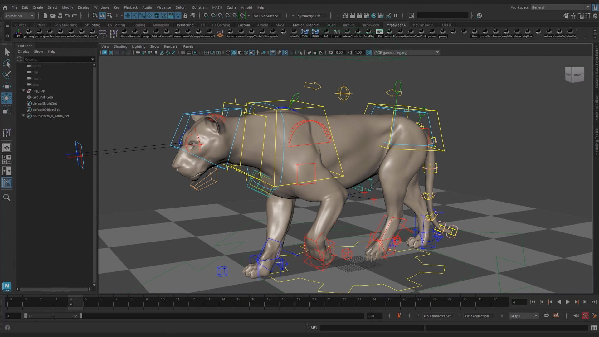 Creating a Quadruped Rig for Production